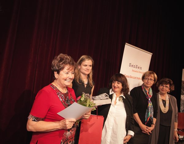 senior-roku-2015.jpg Laureátka Anneliese Přikrylová; Foto: Jan Šilpoch